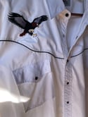 Vintage XL Embroidered Eagle Pearl Snap.  Free ðŸ‡ºðŸ‡¸ shipping! 