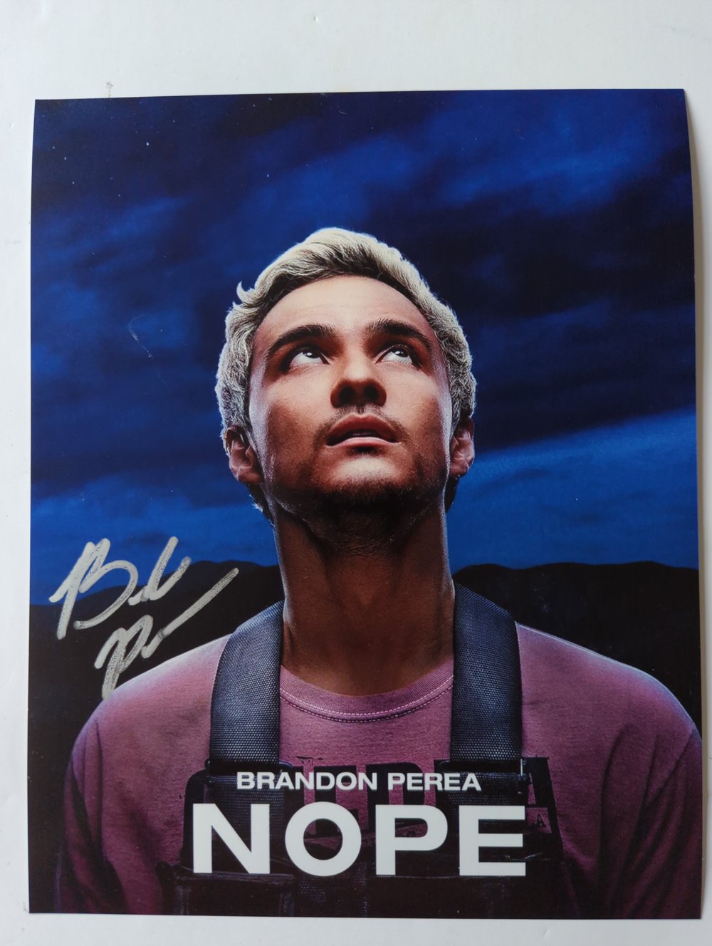 Brandon Perea Signed Nope 10x8 Photo