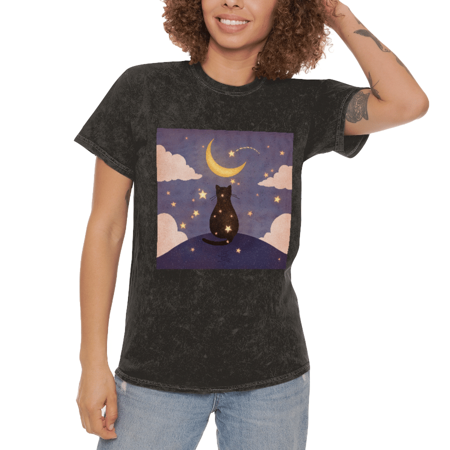 Image of WISH UPON A STAR CAT TEE