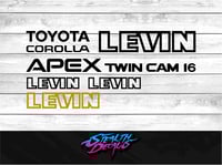 AE86 Corolla LEVIN Full decal kit