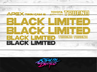 AE86 Trueno BLACK LIMITED Full decal kit