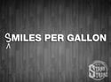 Smiles Per Gallon Vinyl Decal