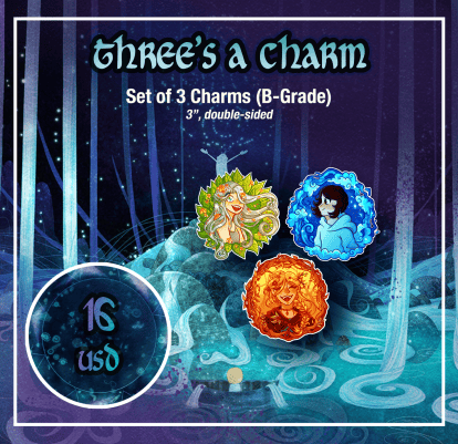 Image of [Charm Set] Three's a Charm
