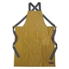Zero Waste, One-of-a-kind Apron, Ochre Denim Patchwork. For Artists, Makers & Gardeners No16:6