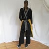 Zero Waste, One-of-a-kind Apron, Ochre Denim Patchwork. For Artists, Makers & Gardeners No16:6