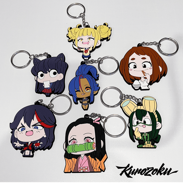 Image of Waifu Rubber Keychains