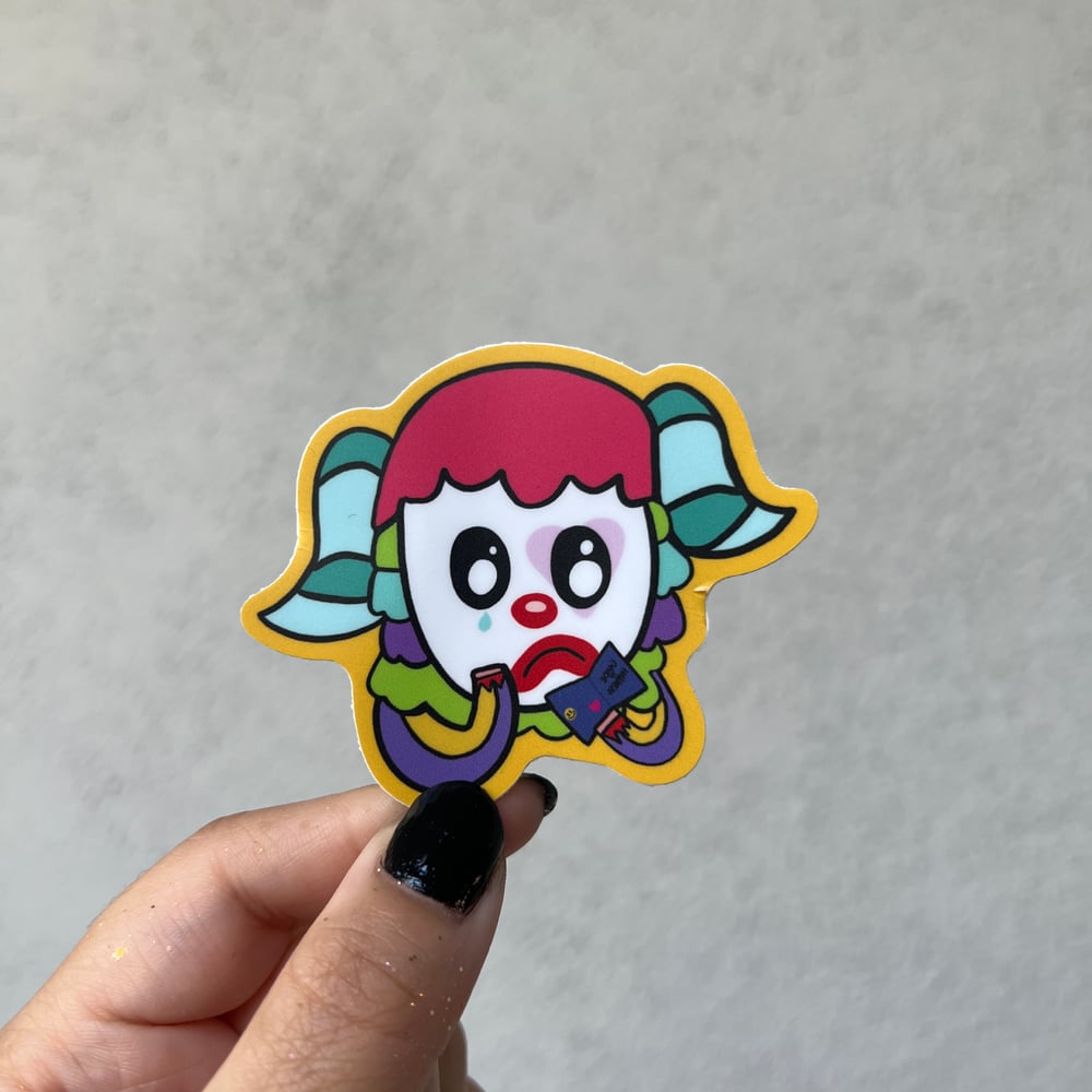 Sad Clown Vinyl Stickers (5 Designs)