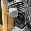 Shovelhead exhaust block off plate