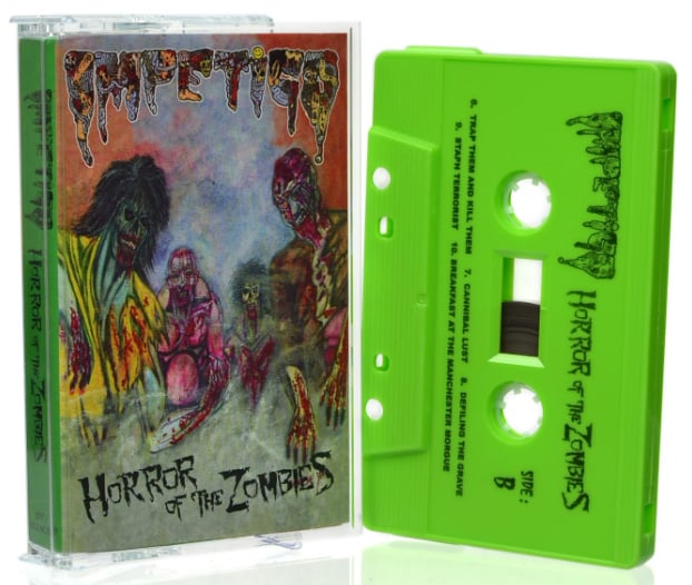 IMPETIGO - HORROR OF THE ZOMBIES (CASSETTE) LIME GREEN SHELL