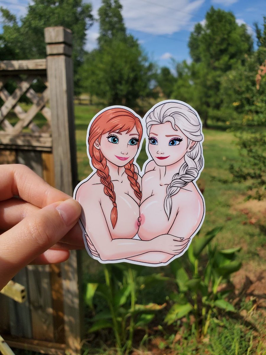 Image of Sexy Snow Queen Sticker, Twin Sister Sticker, Naughty Decal