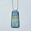 Handmade Porcelain Necklace 'Marram' Grass On Sterling Silver Chain