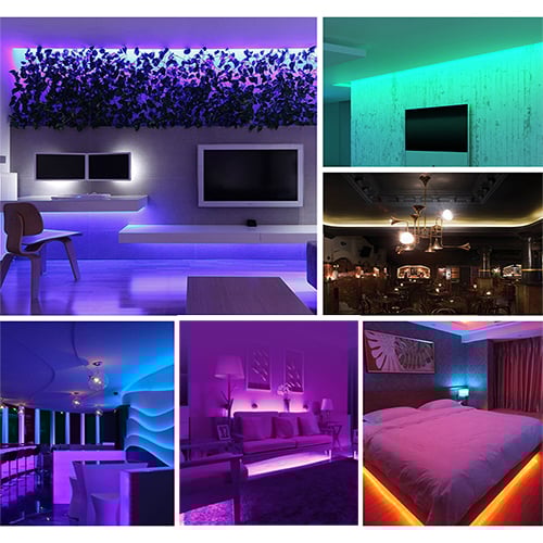 Image of  Dancing Led Lights Strips, RGB Flexible Tape Led Ribbon. comes in 5M ,10M ,15M ,20M Connect with Bl