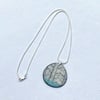Contemporary Handmade 'Briar' Porcelain Necklace On Silver Chain