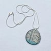 Contemporary Handmade 'Briar' Porcelain Necklace On Silver Chain