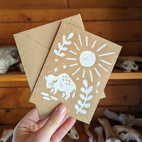 Bison sun card