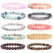 Image of Stone Bracelets with Stretchy Elastic  Gem Stones 