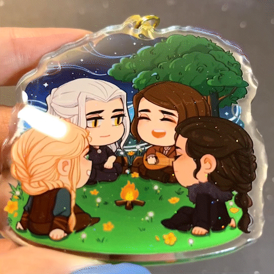 [Charm] Witcher Fam Tinted Glitter Charm