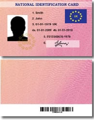 Image of Fake National ID card