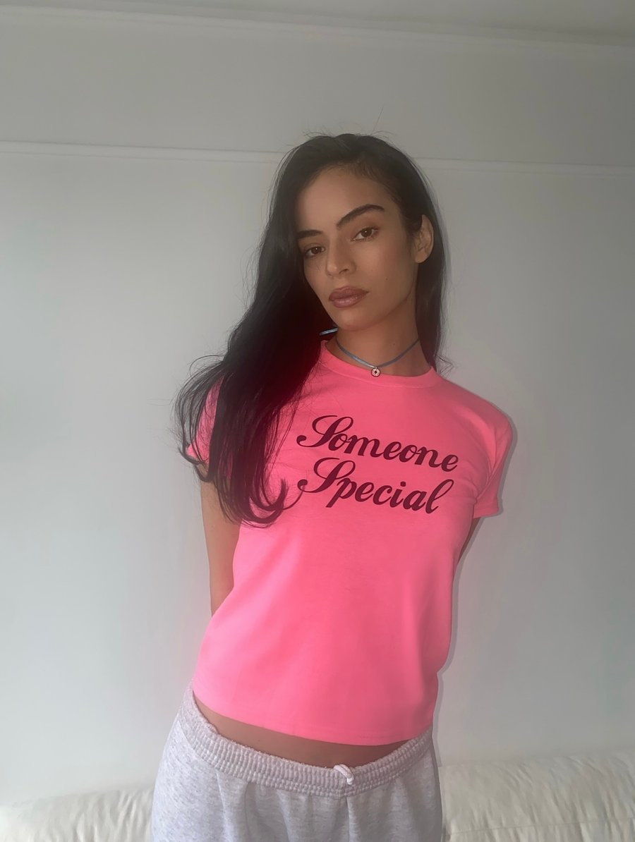 Image of Someone Special Acid Pink Tee Pre Order 