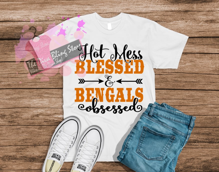 Hot Mess Bengals SVG  The Diva Bling Store