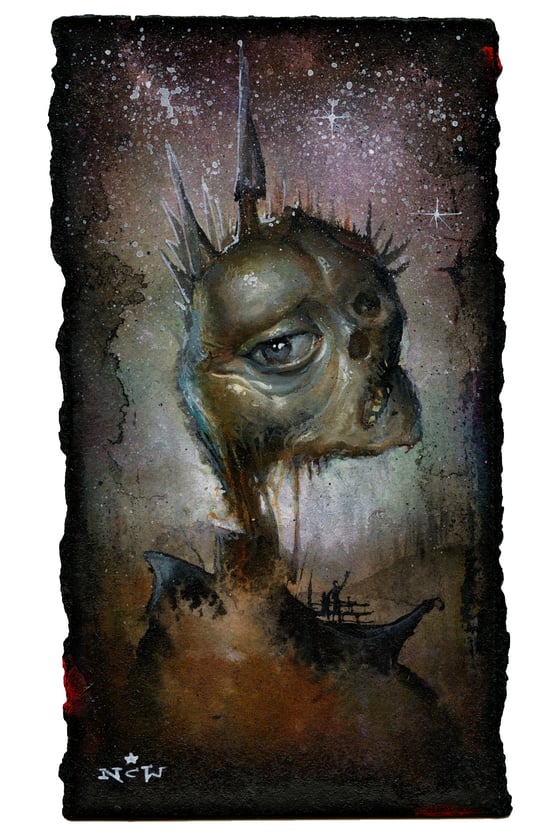 Image of "Broken Bat" original painting