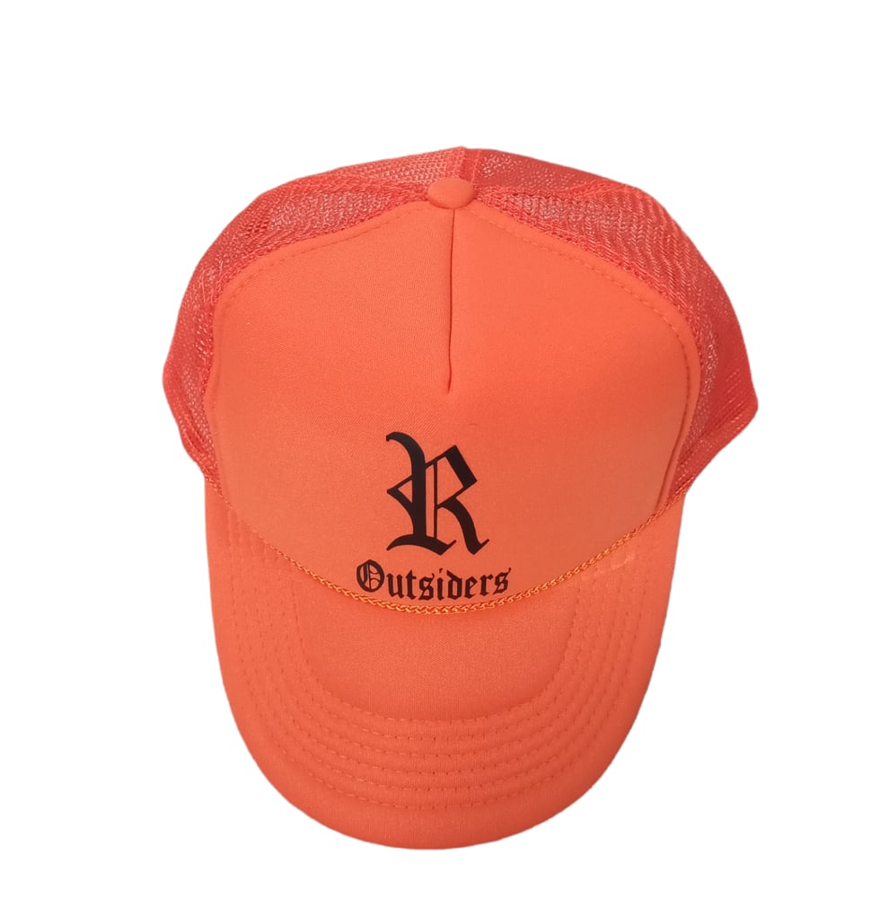 Image of Rebel Outsiders " Orange " Trucker Hats 