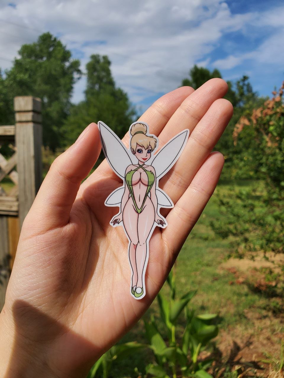 Sexy Swimsuit Tinker Fairy Sticker, Cute Kinkerbell Decal