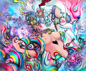 Image of Limited Edition "Delirious" Holographic Print