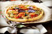 Pizza pesto margarita