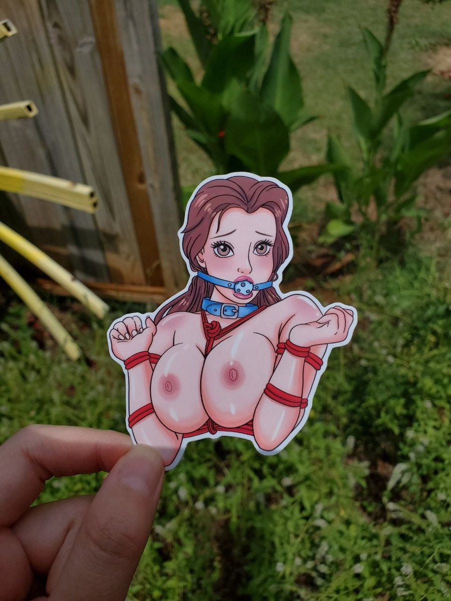 Image of Sexy Belle Sticker, Naughty Beauty Decal, BDSM Stickers, Beauty and Her Beast