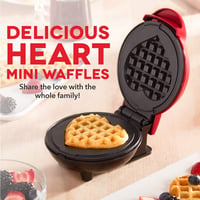 Mini Heart-Shaped Waffle Maker