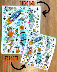 Image 1 of 8x10 Space Babes Print
