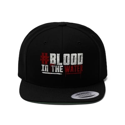 Image of INDY UCHIHA  #BLOODINTHEWATER" Flat Bill Hat