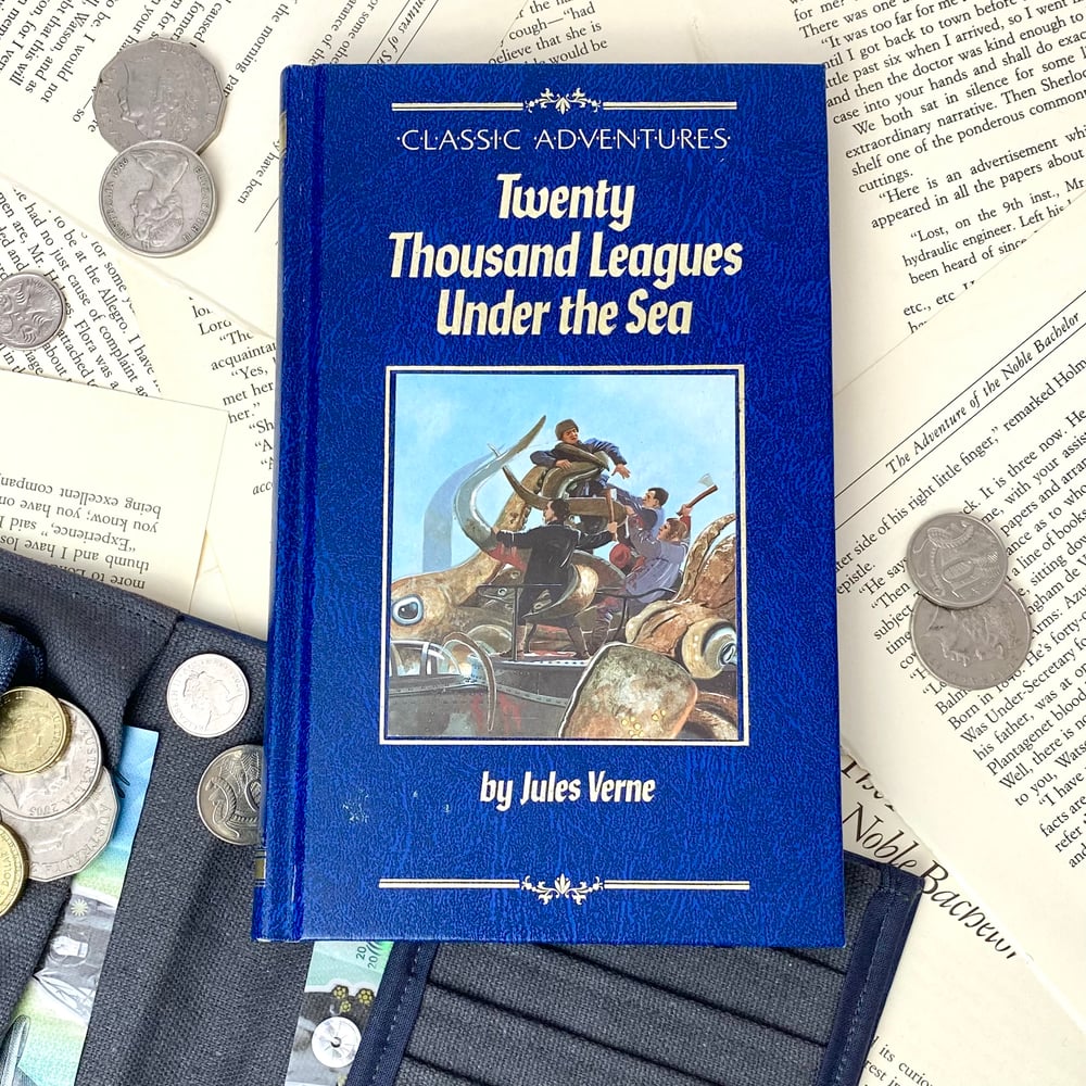 Image of Twenty Thousand Leagues Under the Sea Book Wallet, Jules Verne