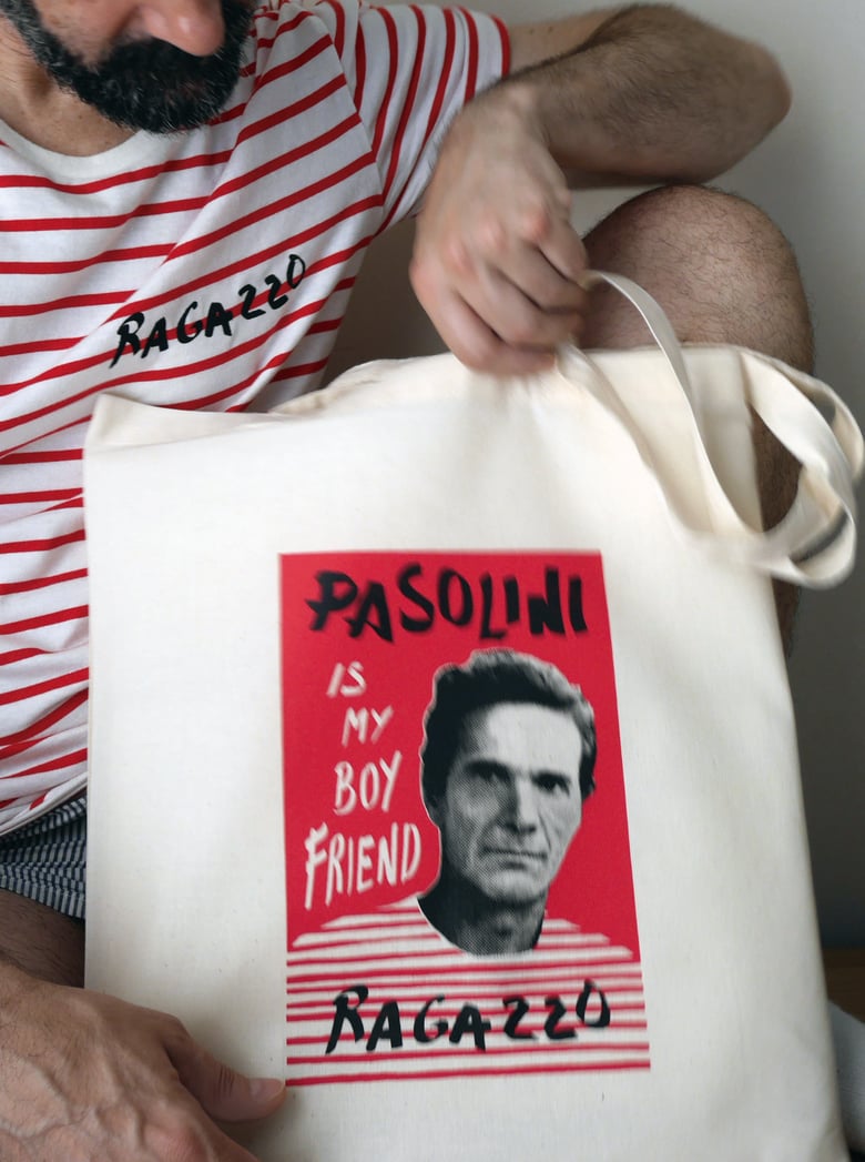 Image of PASOLINI IS MY BOYFRIEND tote bag