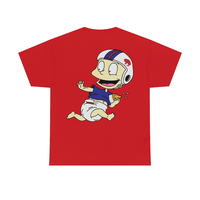 Image 1 of Bufrats Tommy Football Front and Back Print Unisex Heavy Cotton Tee