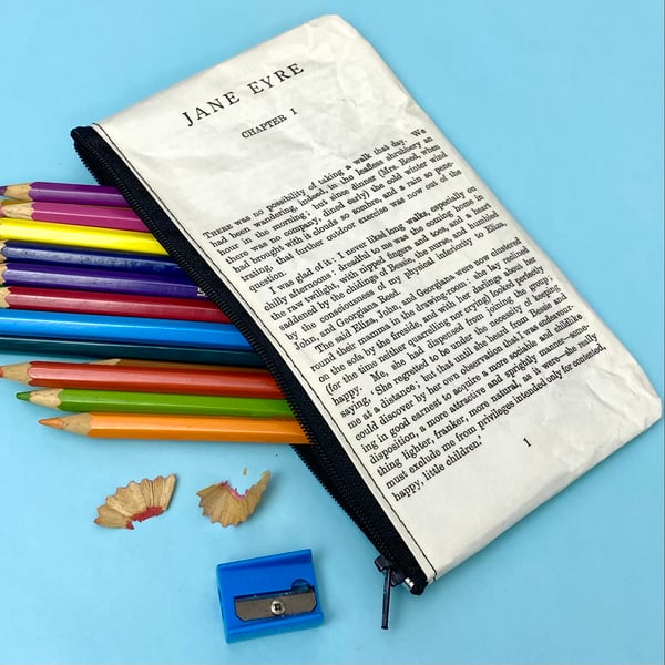 Image of Jane Eyre Book Page Pencil Case