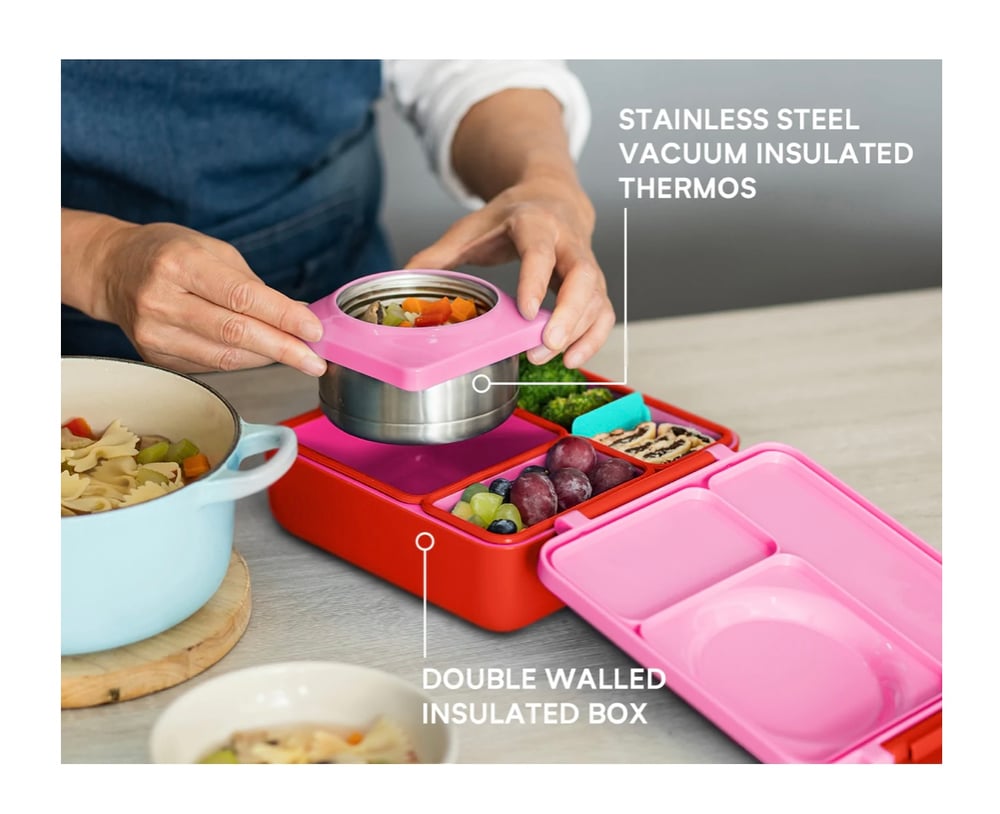 OmieBox V2 Hot and Cold Lunch Box Sky Blue