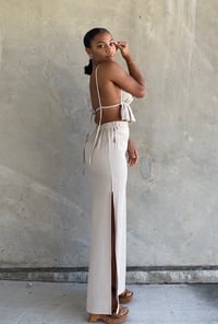 Image 1 of STORM MAXI SKIRT | TAN