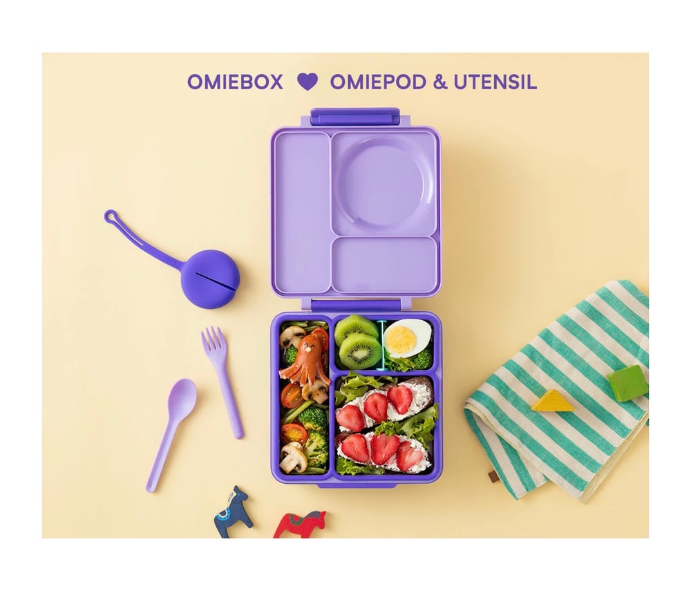 OmieBox V2 Hot and Cold Lunch Box Purple Plum