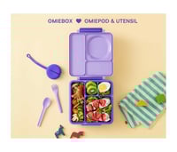 Image 2 of OmieBox V2 Hot and Cold Lunch Box Purple Plum