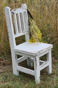 Image 2 of Wooden chair  white