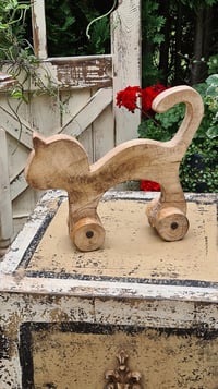 Image 2 of Wooden cat &  rustic