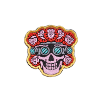 Quad nod Queen embroidered patch 