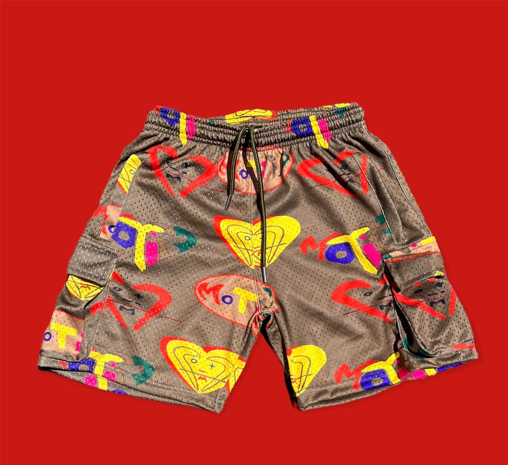 Image of Motiff Shorts (Brown/olive)