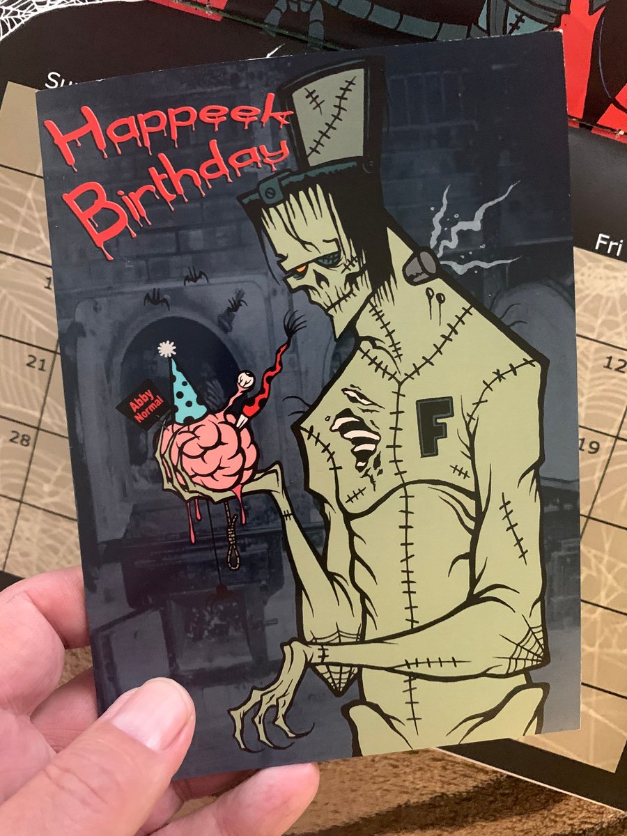 Image of Happy Birthday Abby Normal card 