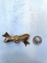 Image 2 of Vintage Lion head  Bow Brooch 