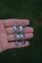 Image of Hydrangea Rainbow Fluorite Tiered Dangle Earrings