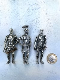 Image 3 of Vintage Roman Soldier Figure Brooches 
