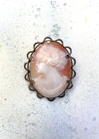 Image 1 of Antique Victorian Rolled Gold Cameo Brooch.